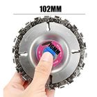 Multi Functional Tungsten Alloy Grinder Chain Disc 22 Tooth For Wood Cutting